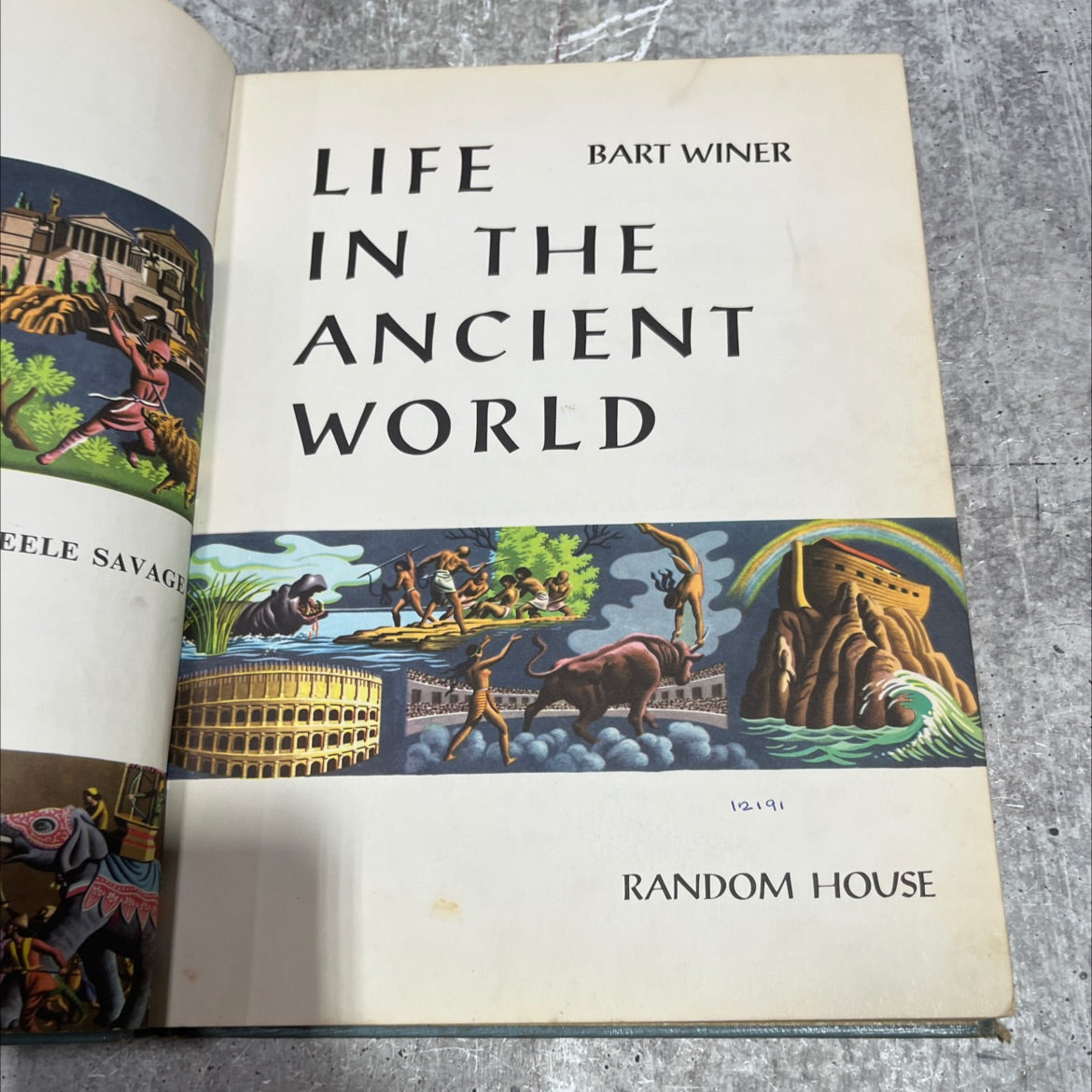 eele savage life bart winer in the ancient world book, by bart winer, 1961 Hardcover image 2