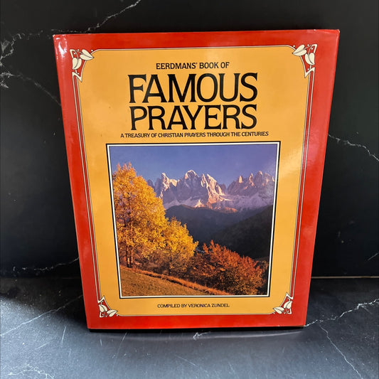 eerdmans' book of famous prayers book, by veronica zundel, 1984 Hardcover image 1