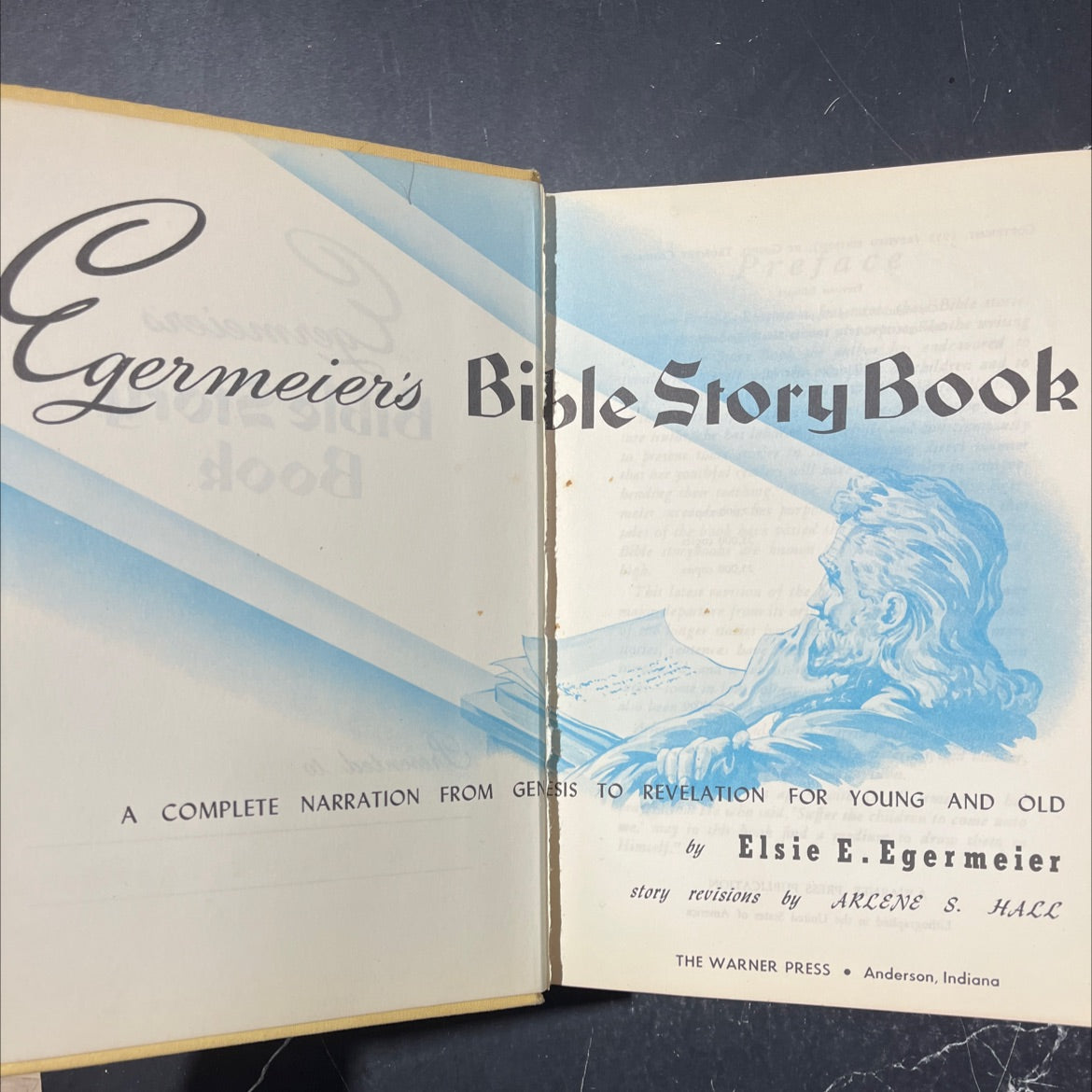 egermeier's bible story book book, by elsie e. egermeier, 1955 Hardcover image 2