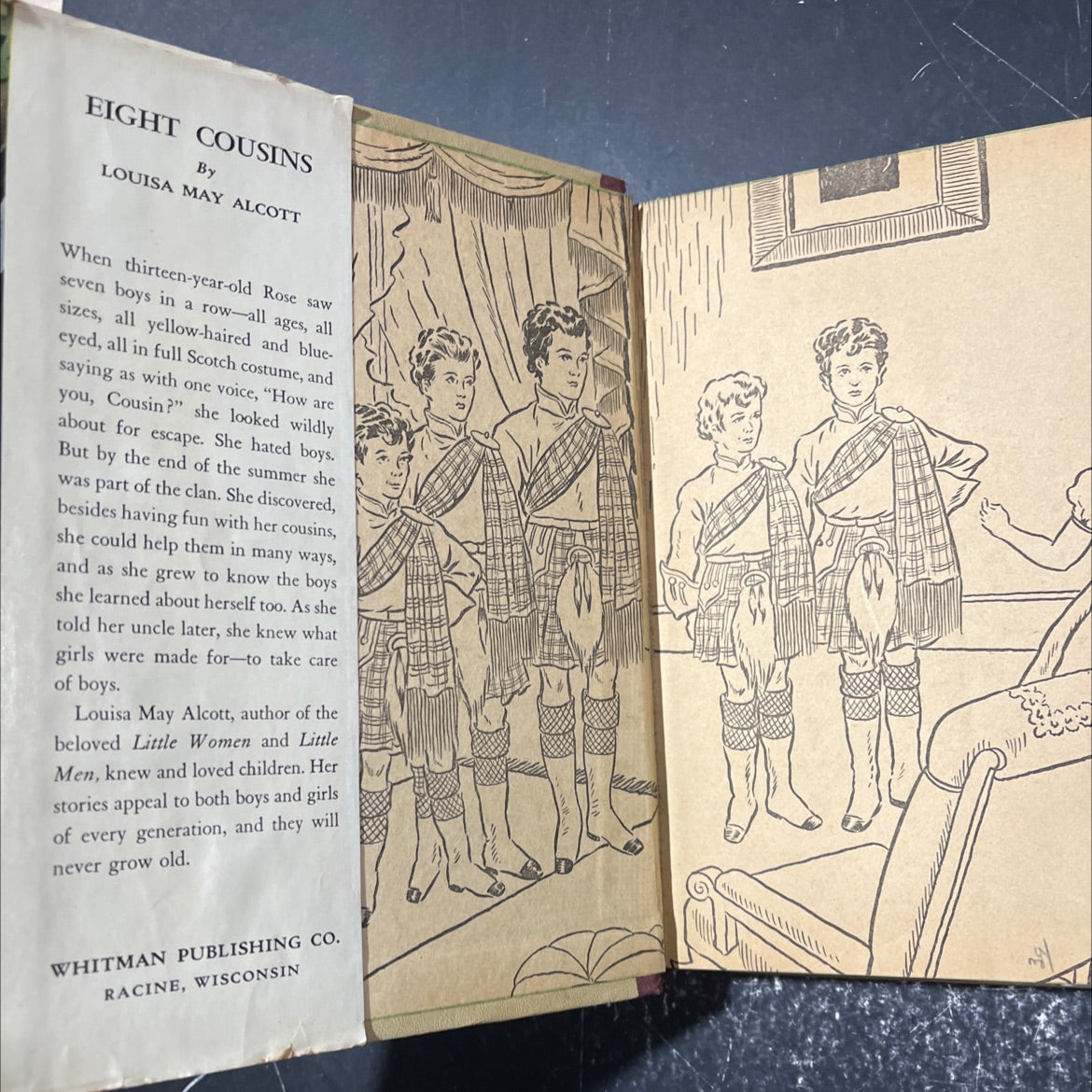 eight cousins or the aunt-hill book, by louisa may alcott, 1940 Hardcover image 4