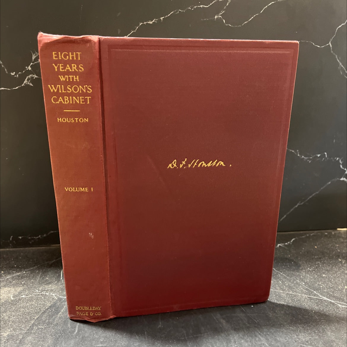 eight years with wilson's cabinet book, by david f. houston, 1926 Hardcover image 1