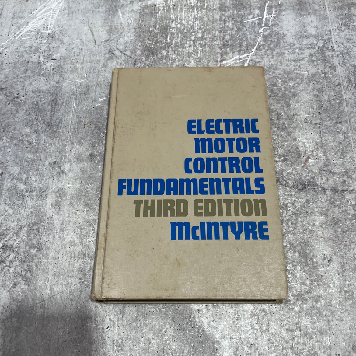 electric motor control fundamentals book, by R. L. McIntyre, 1974 Hardcover image 1