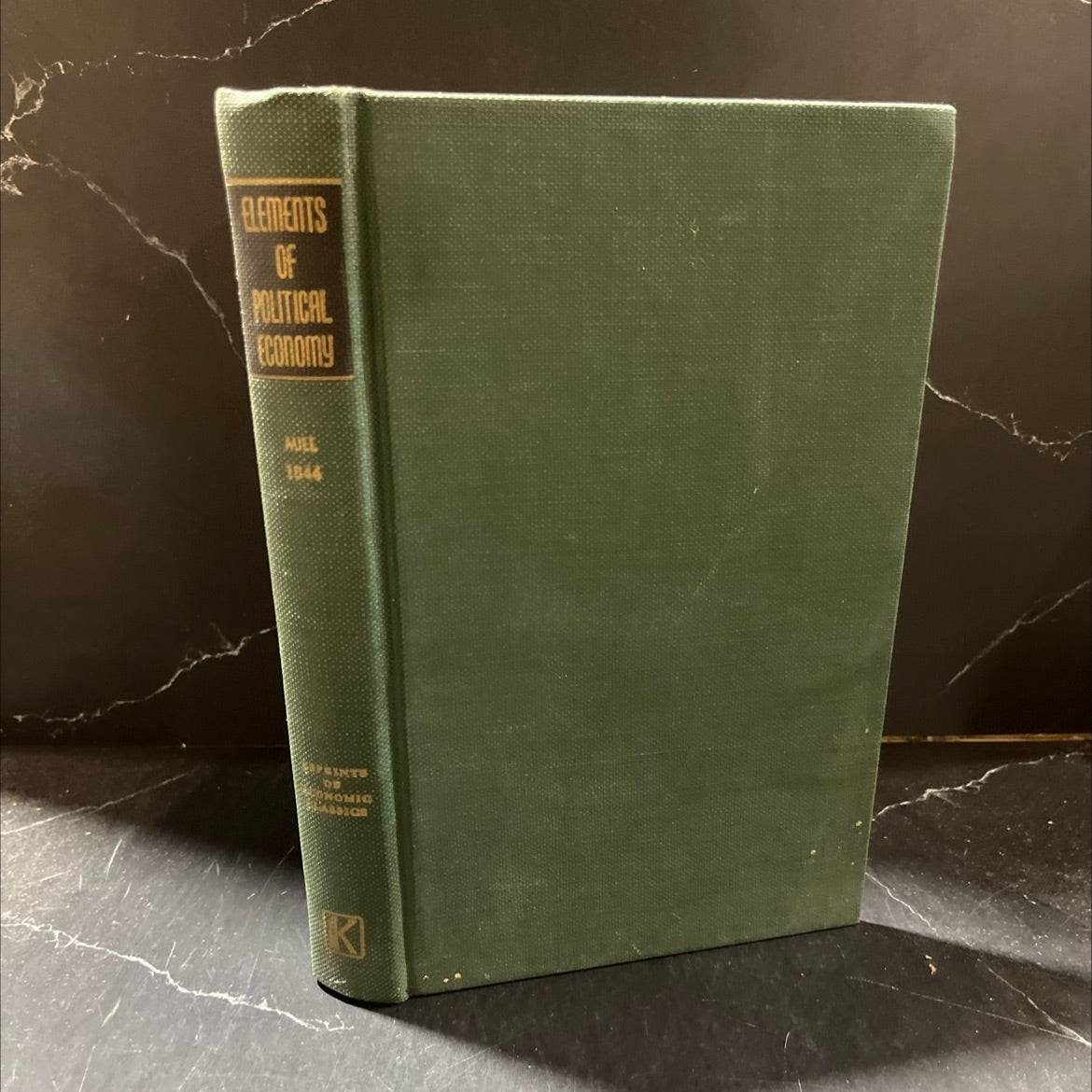 elements of political economy book, by james mill, 1844 Hardcover image 1