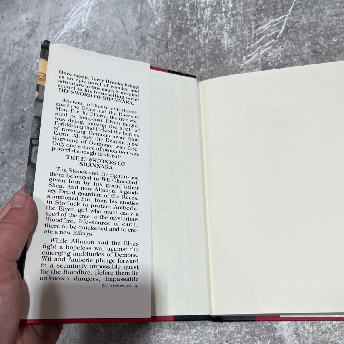 elfstones shannara book, by terry brooks, 1982 Hardcover image 4