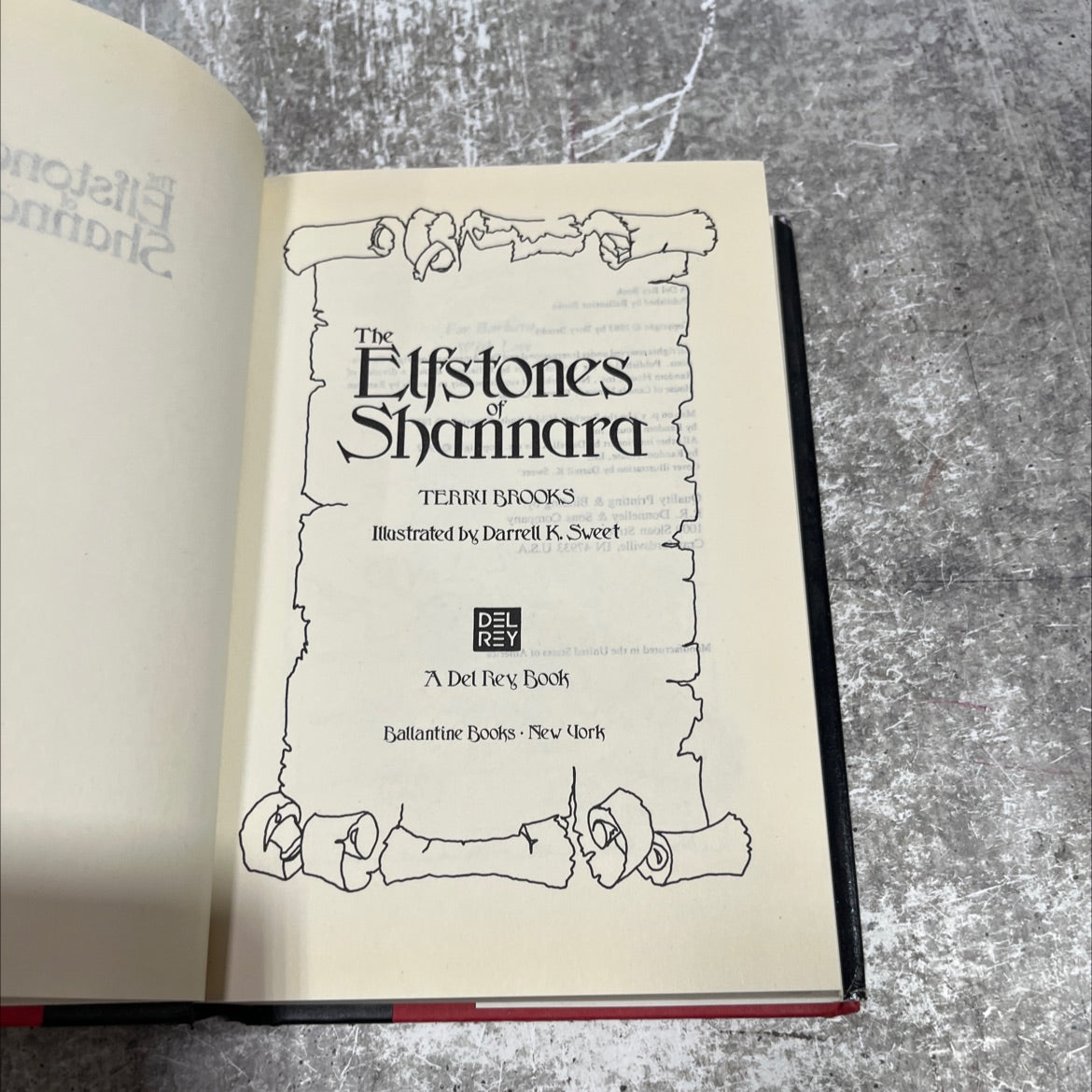 elfstones shannara book, by terry brooks, 1982 Hardcover image 2