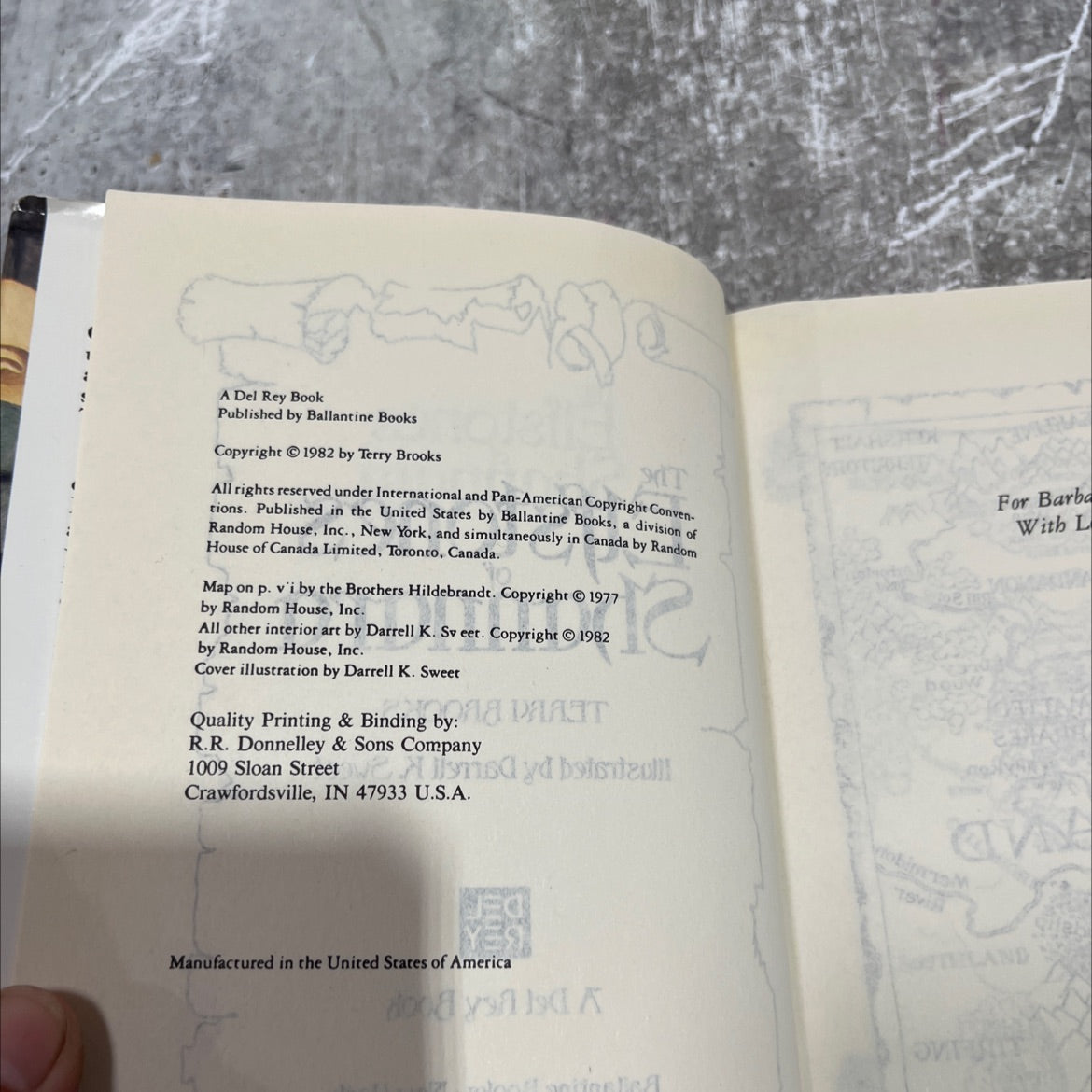 elfstones shannara book, by terry brooks, 1982 Hardcover image 3