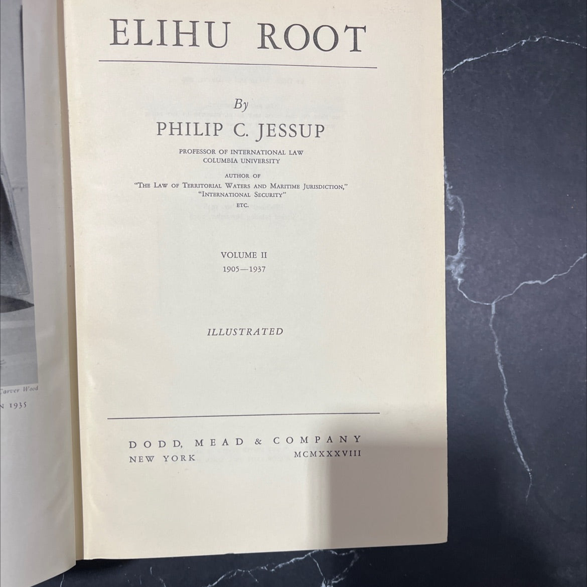 elihu root book, by philip c. jessup, 1938 Hardcover image 2