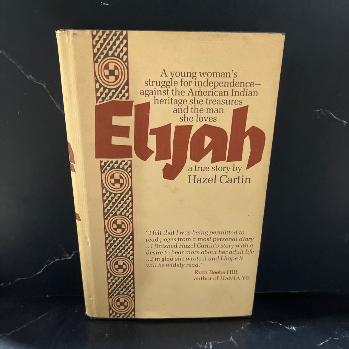 elijah a true story book, by Hazel Cartin, 1980 Hardcover image 1