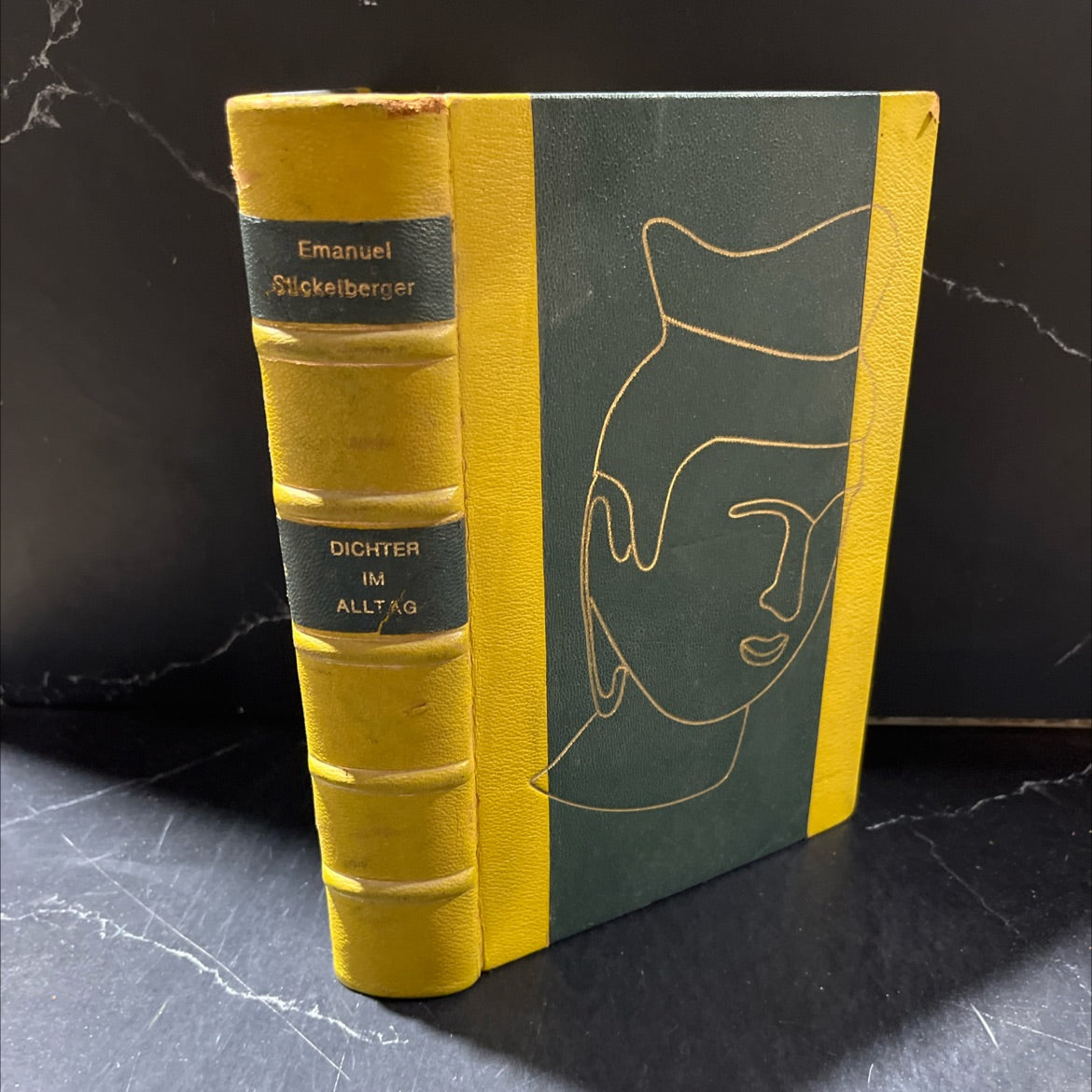 emanuel stickelberger poet in everyday life book, by unknown, 1952 Leather image 1