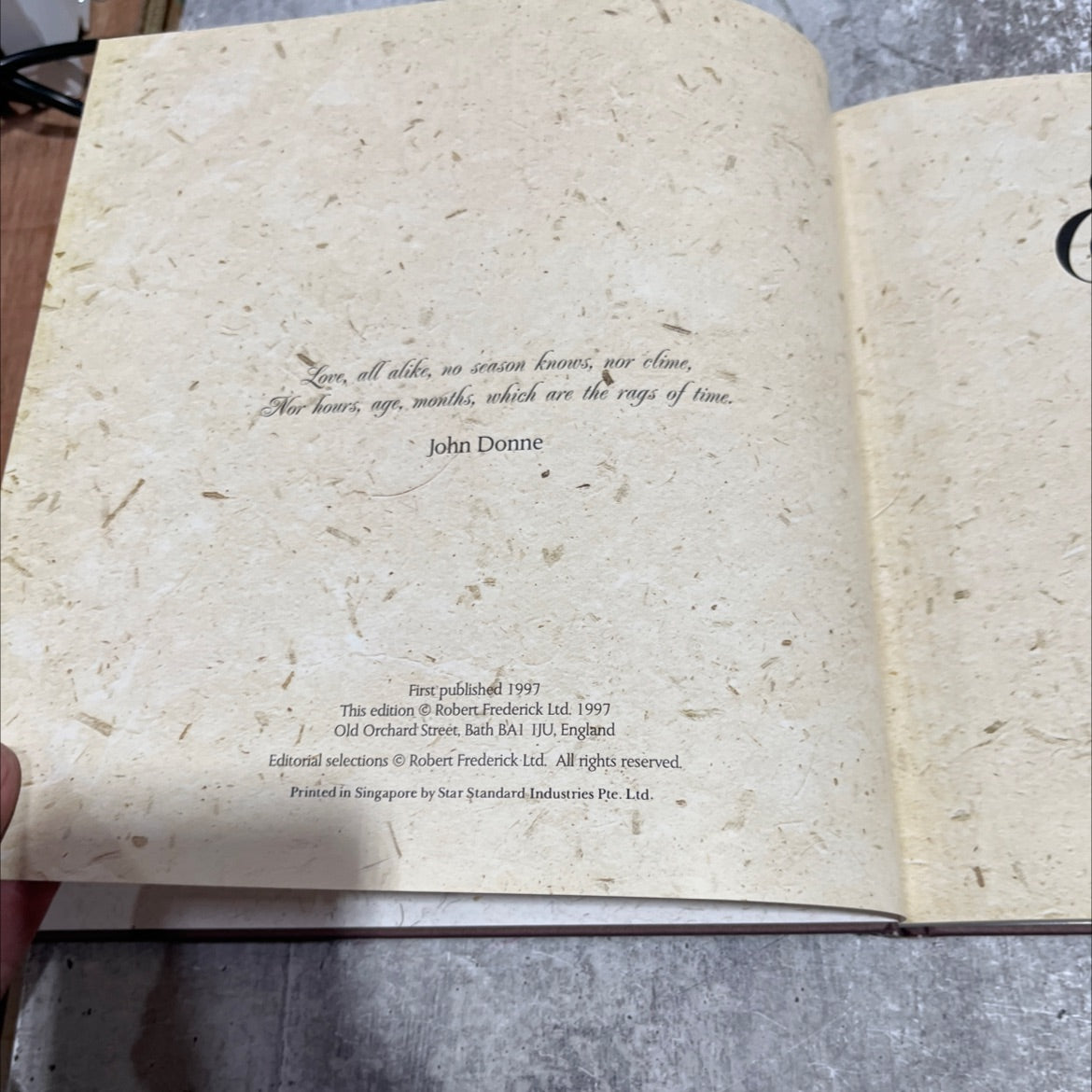 embrace a collection of poetry and prose in celebration of love book, by unknown, 1997 Hardcover image 3