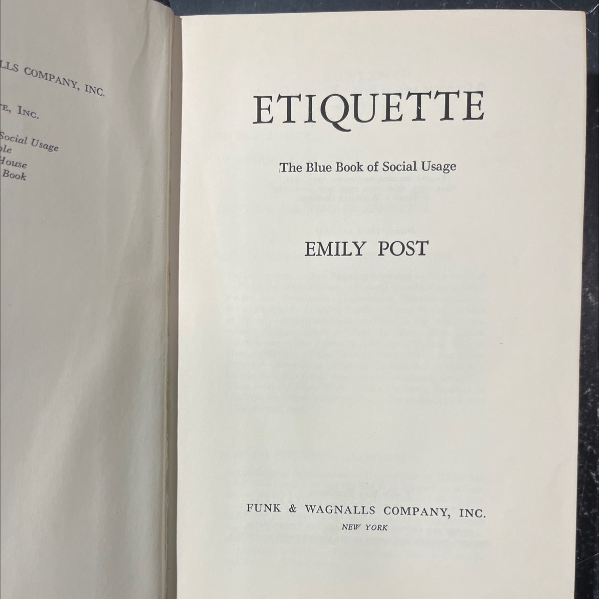 emily post etiquette book, by emily post, 1960 Hardcover image 2