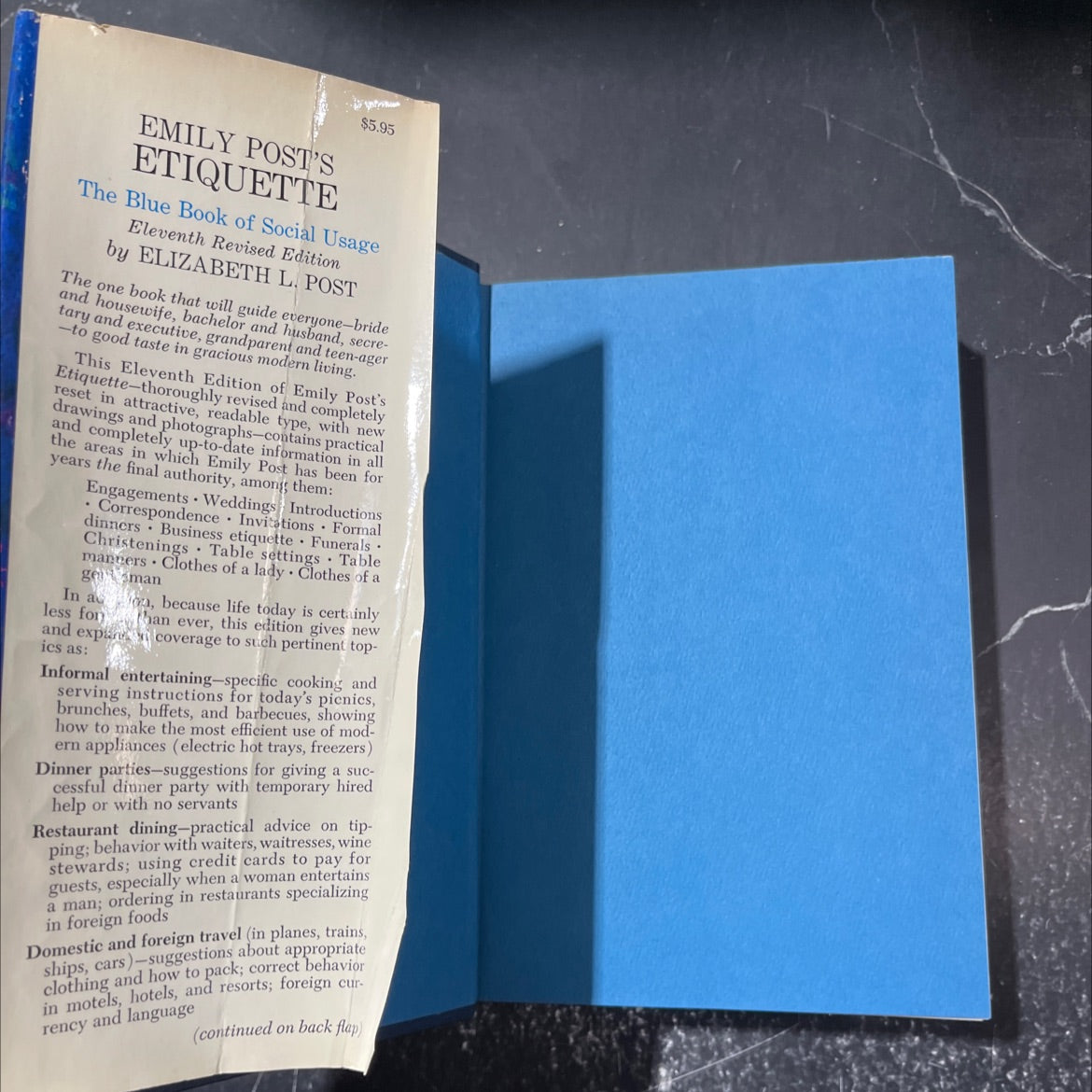 emily post's etiquette book, by elizabeth l. post, 1965 Hardcover image 4
