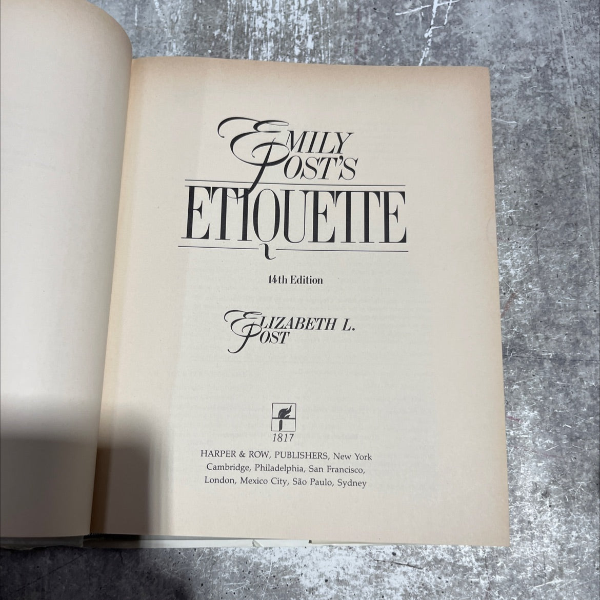emily post's etiquette book, by emily post, 1984 Hardcover image 2
