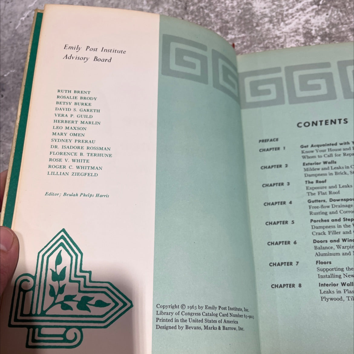 emily post's guidebooks for homemakers better home maintenance book, by roger c. whitman, 1963 Hardcover image 3