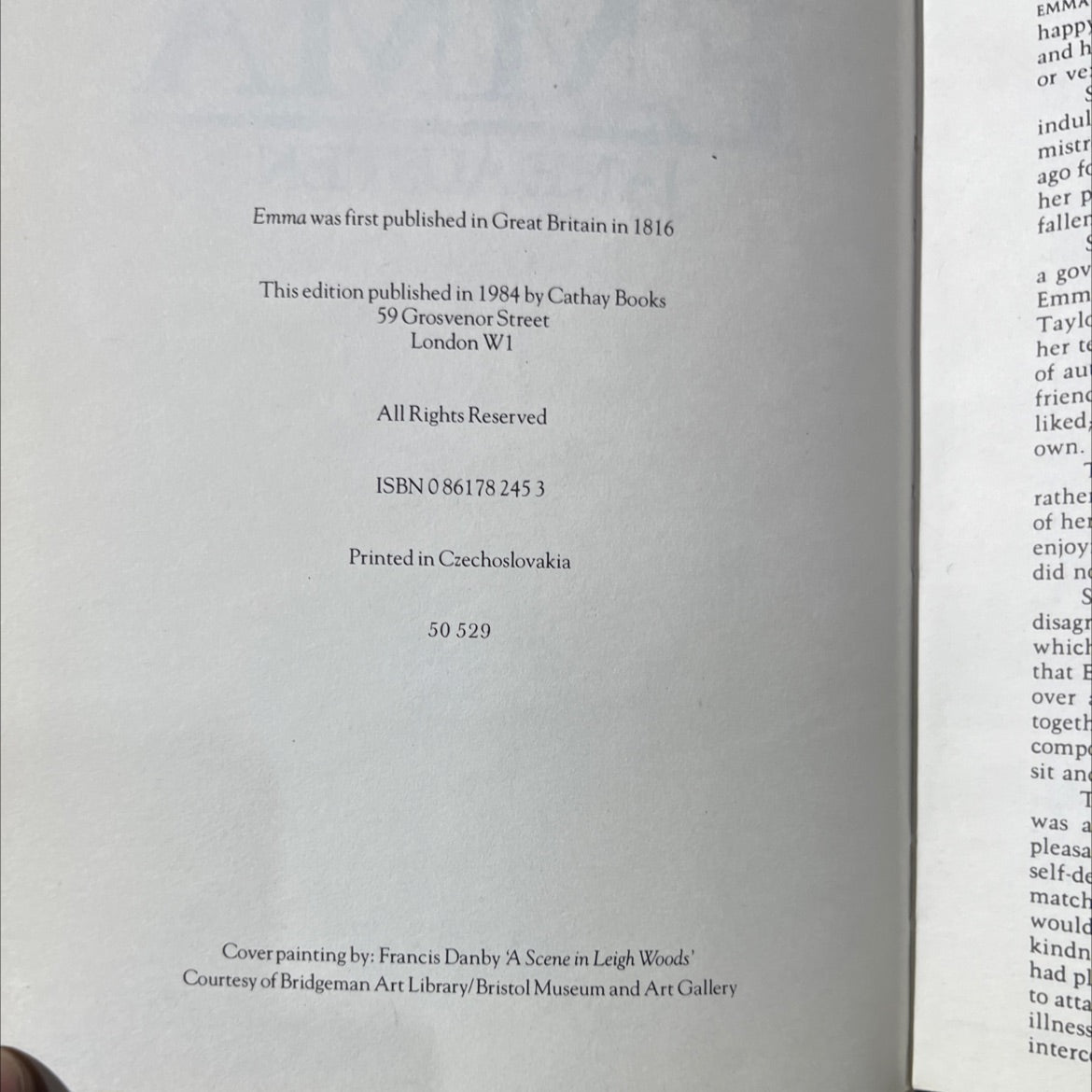 emma book, by jane austen, 1984 Hardcover image 3