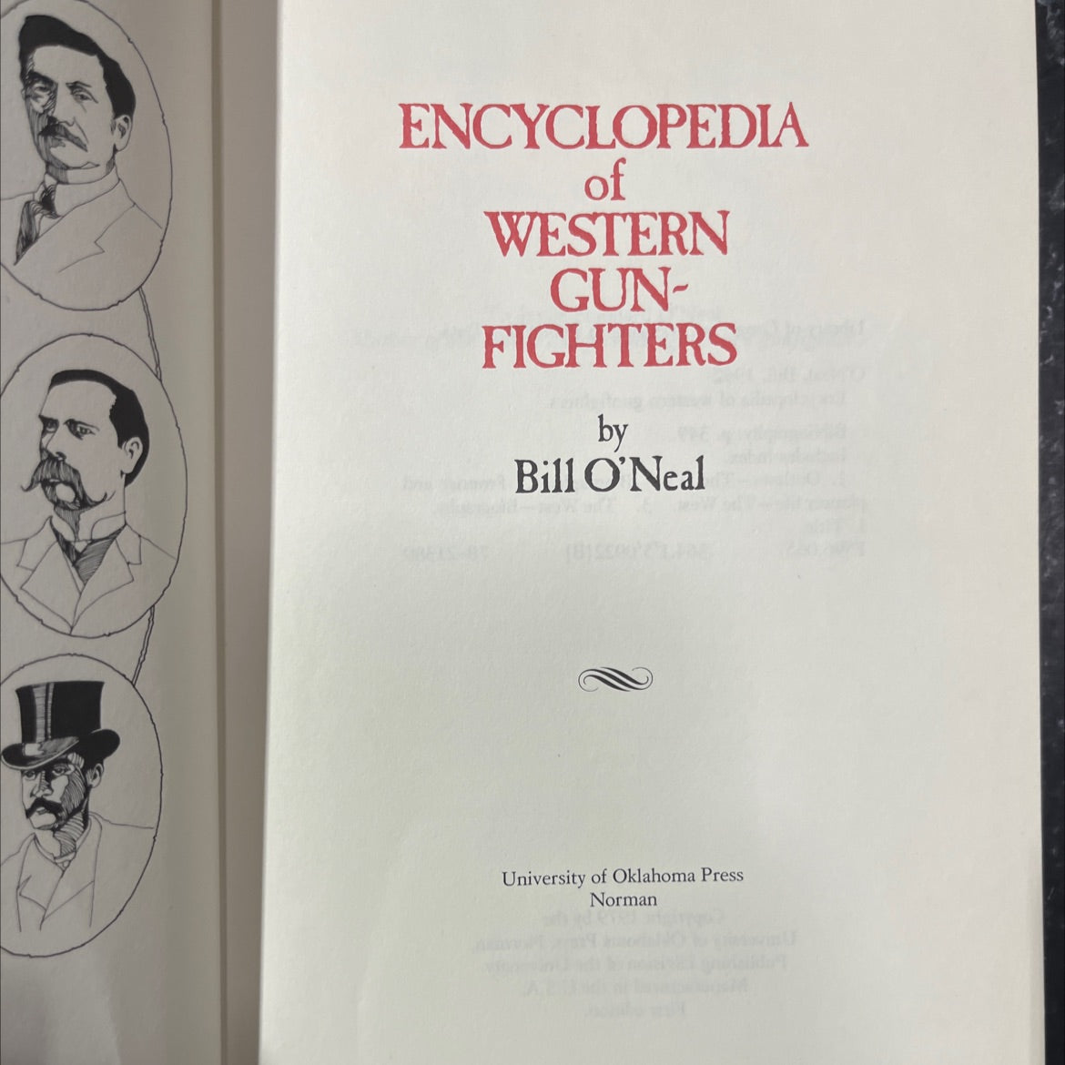 encyclopedia of western gun-fighters book, by Bill O'Neal, 1979 Hardcover image 2