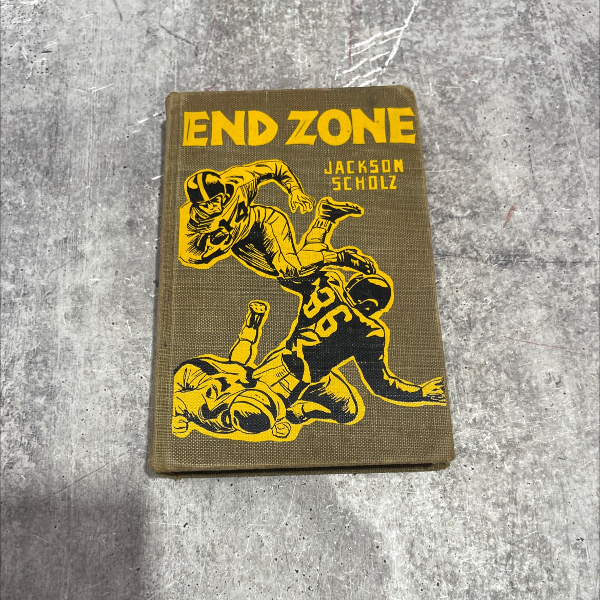 end zone book, by Jackson Scholz, 1954 Hardcover image 1