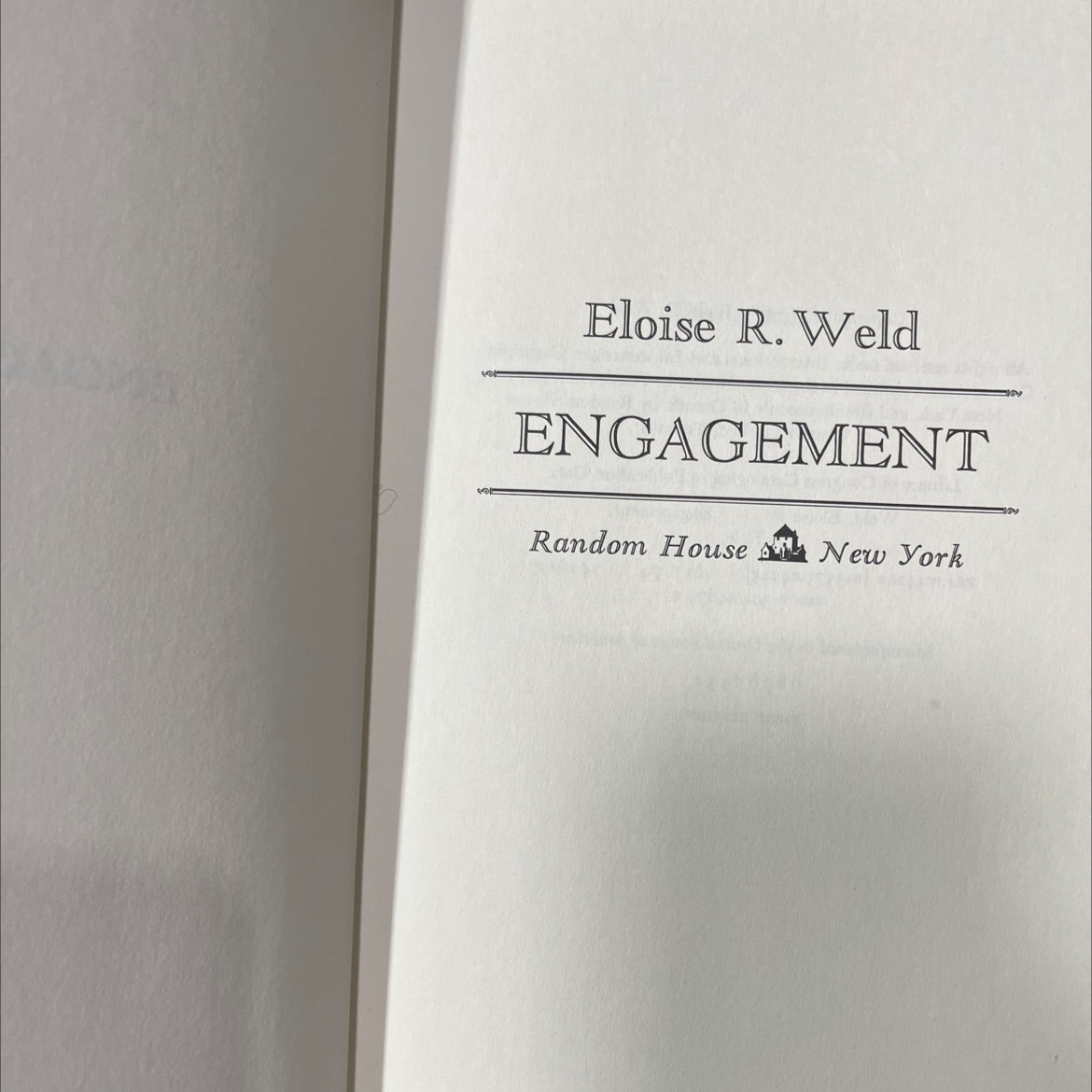 engagement book, by Eloise R. Weld, 1975 Hardcover image 2