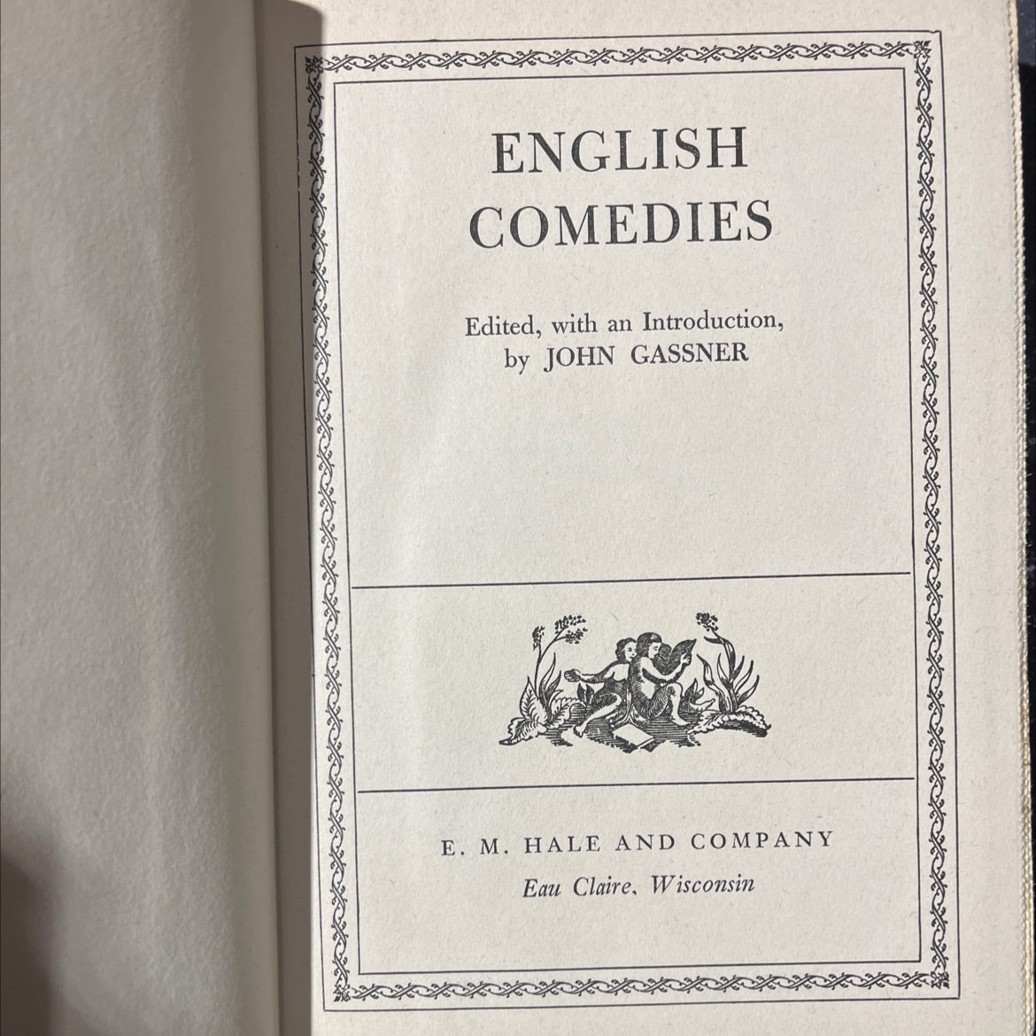 english comedies book, by john gassner, 1970 Hardcover image 2