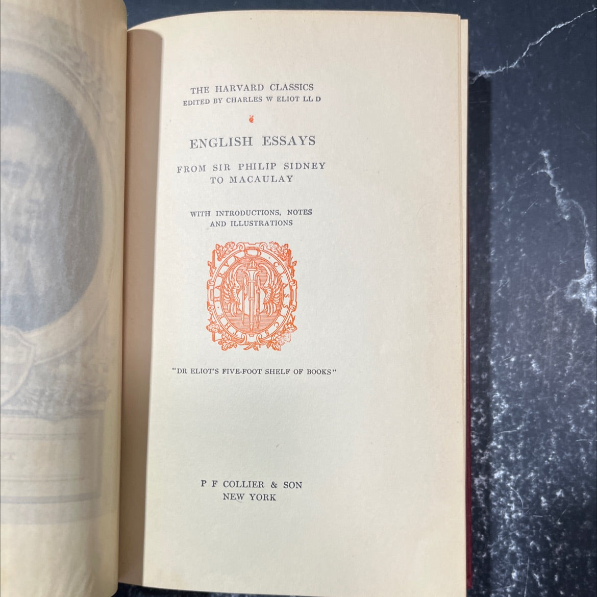english essays from sir philip sidney to macaulay book, by charles w eliot, 1910 Hardcover image 2
