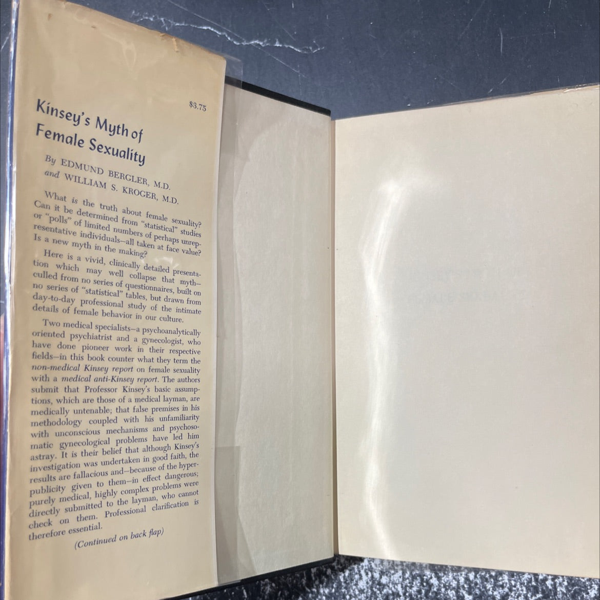 er x kinsey's myth of female sexuality book, by e. hitschmann, 1954 Hardcover image 4