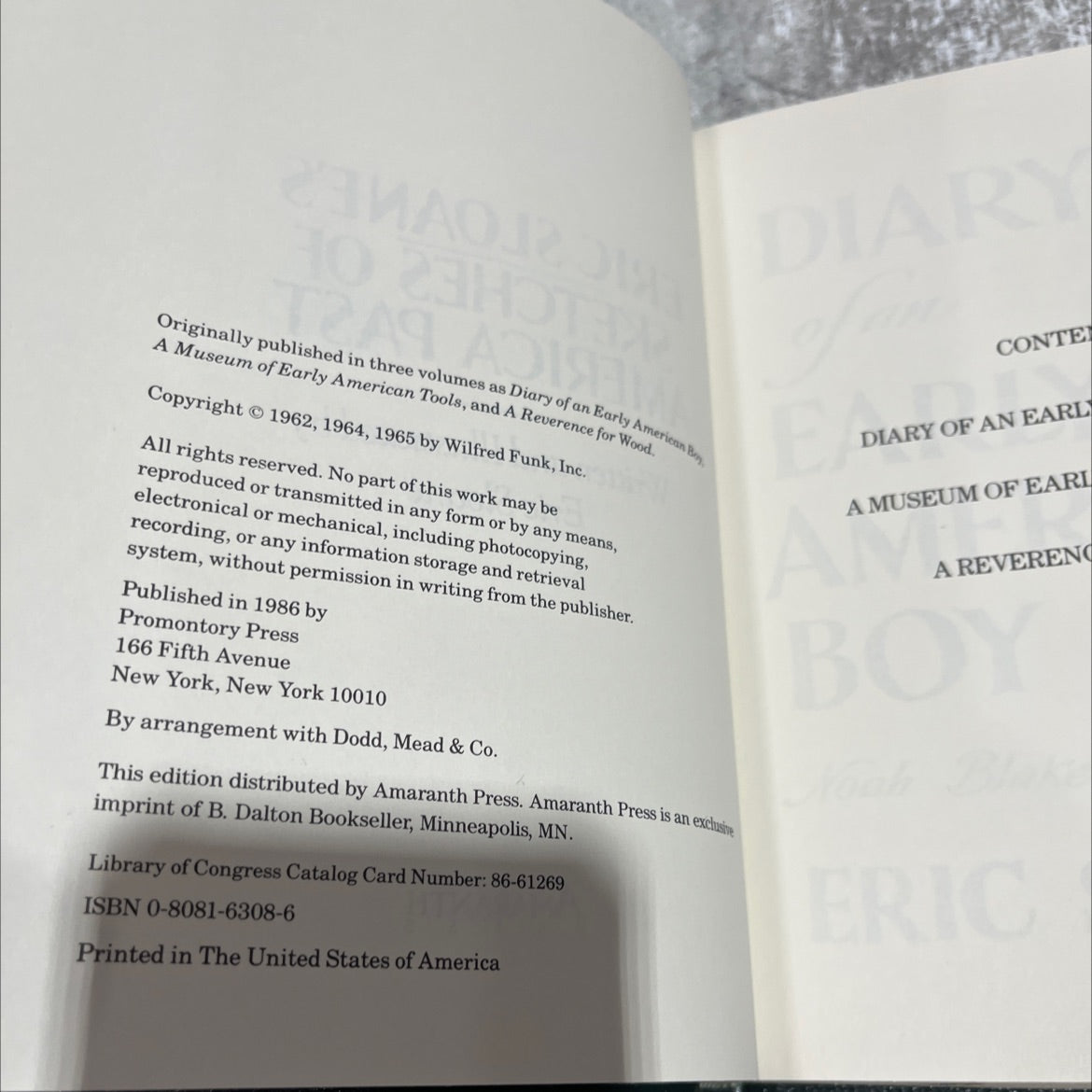 eric sloane's sketches of america past book, by Eric Sloane, 1986 Hardcover image 3