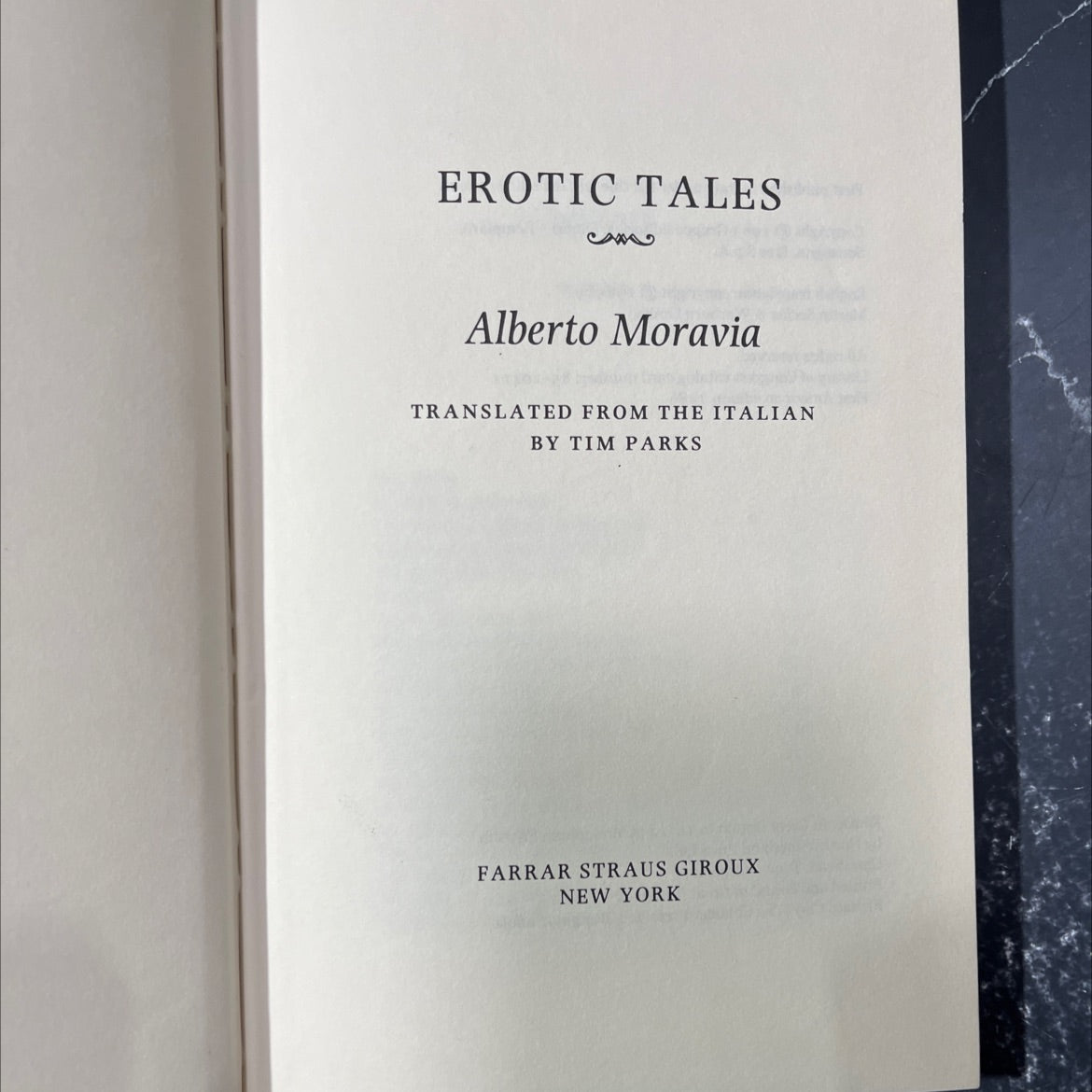 erotic tales book, by alberto moravia, 1986 Hardcover image 2