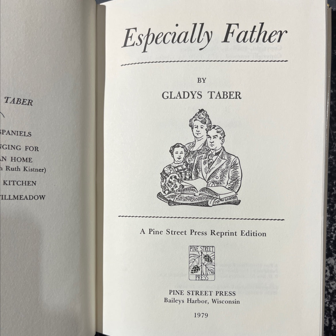 especially father book, by gladys taber, 1979 Hardcover image 2
