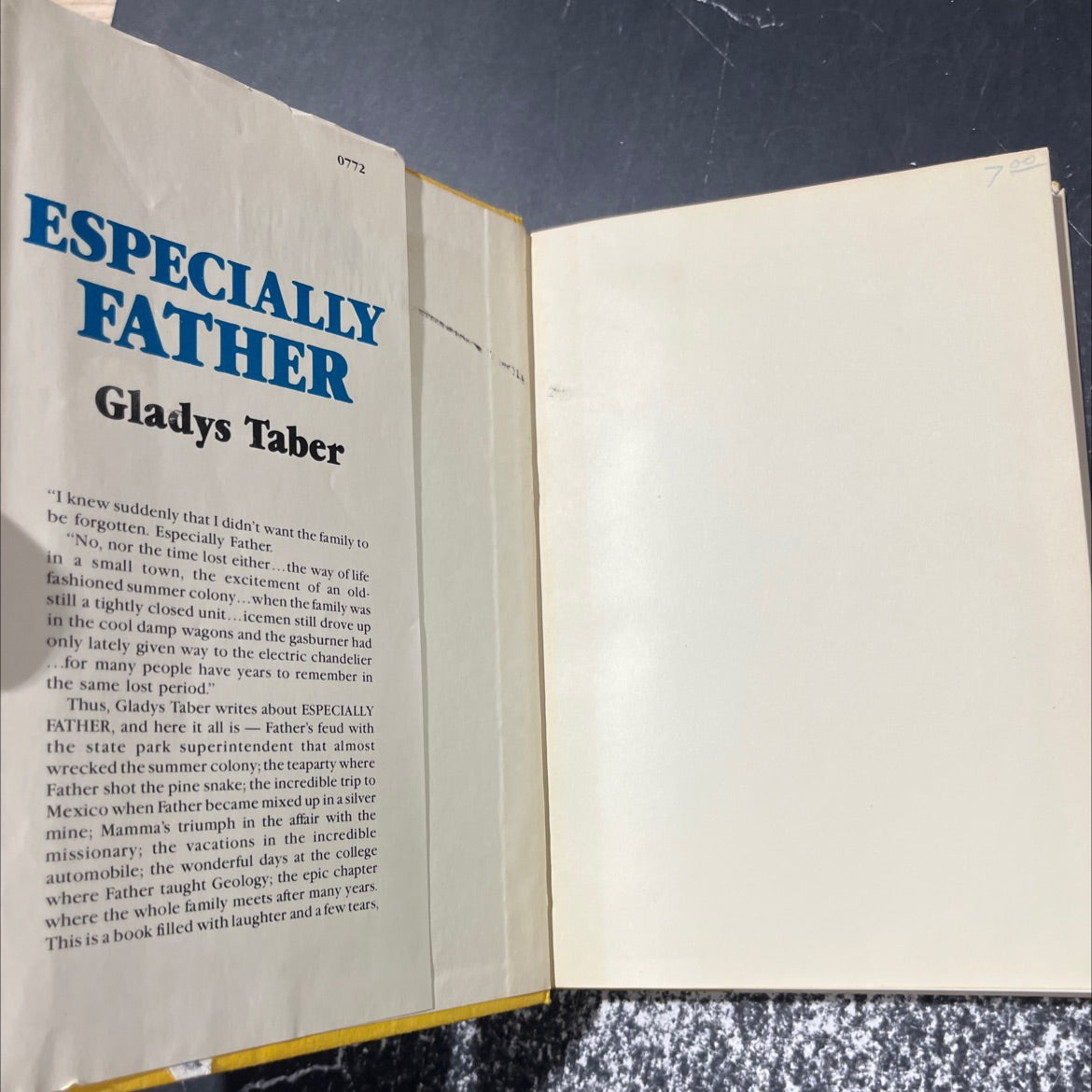 especially father book, by gladys taber, 1979 Hardcover image 4