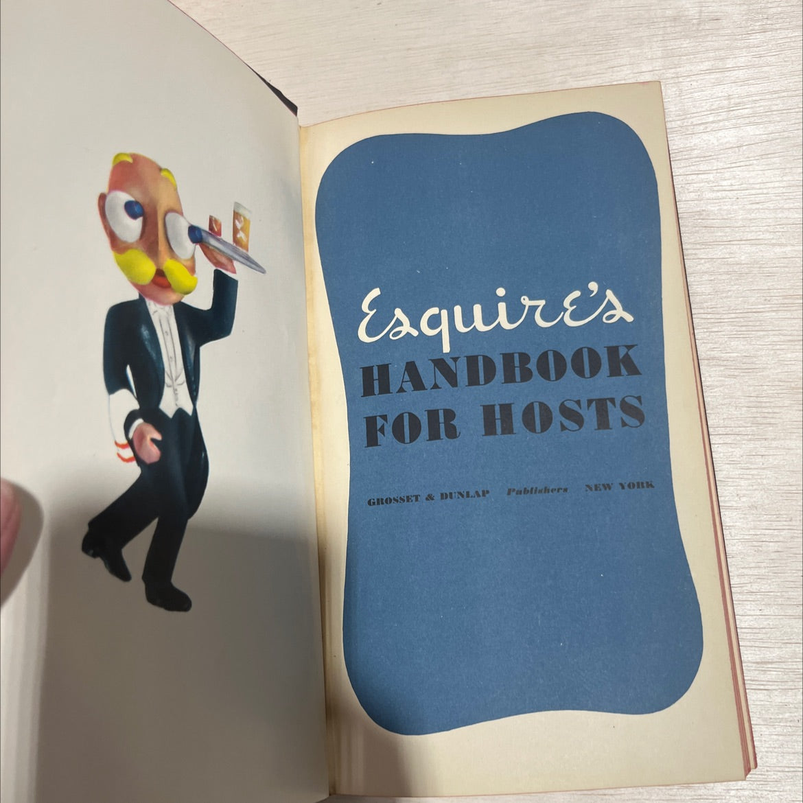 esquire's handbook for hosts book, by unknown, 1949 Hardcover, Vintage image 2