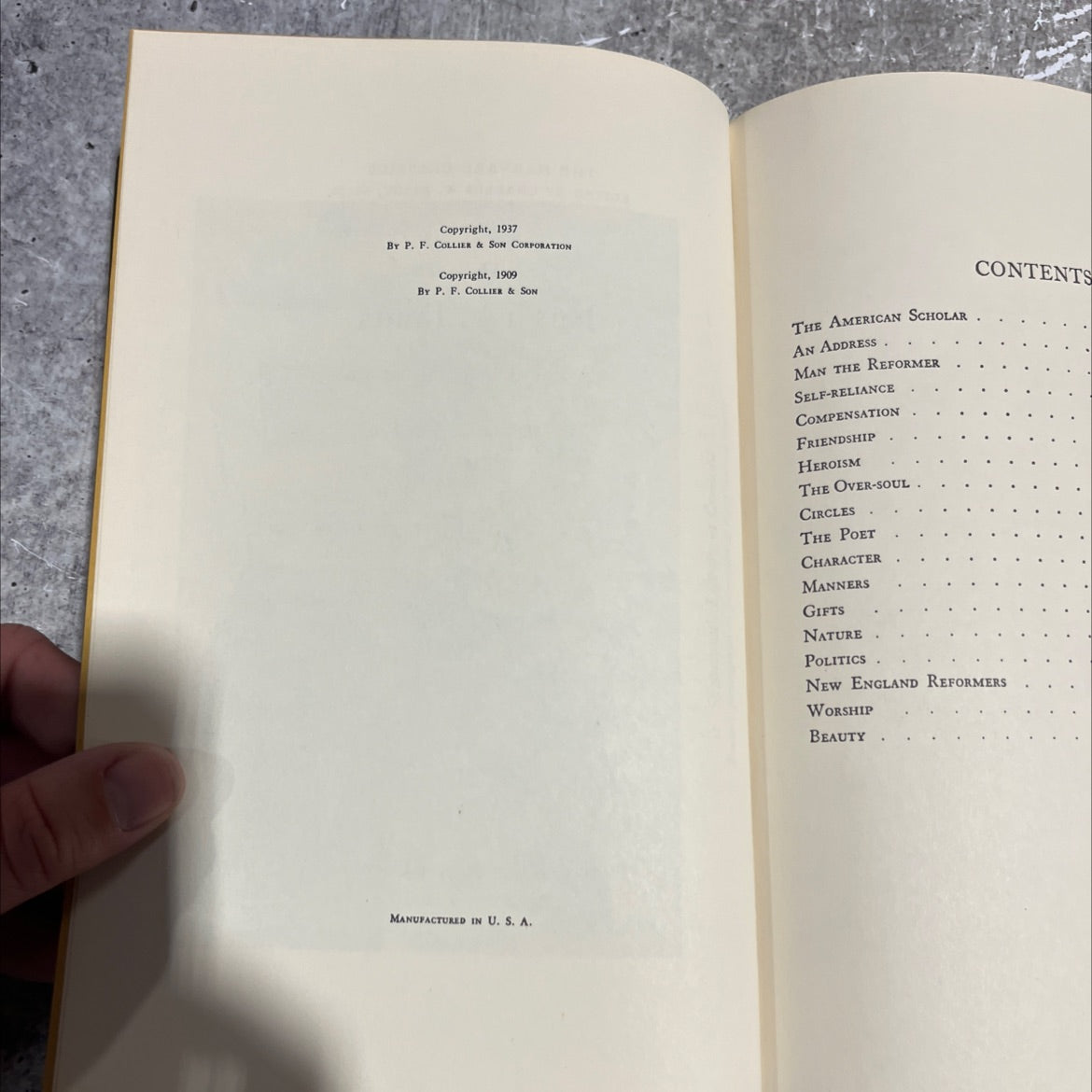 essays and english traits book, by ralph waldo emerson, 1937 Hardcover image 3