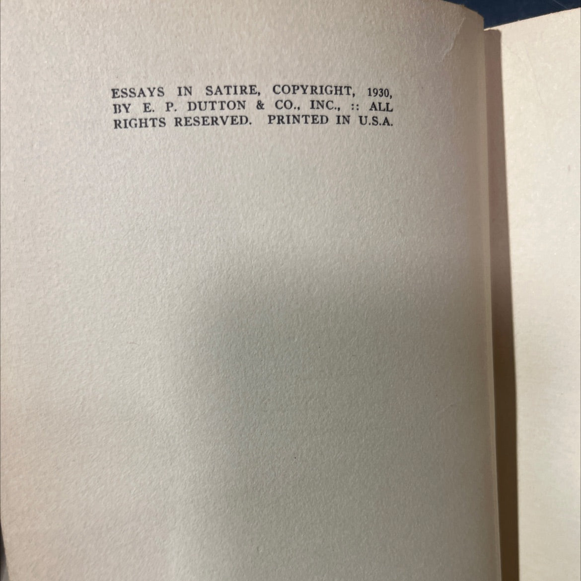 essays in satire book, by ronald a. knox, 1930 Hardcover image 3