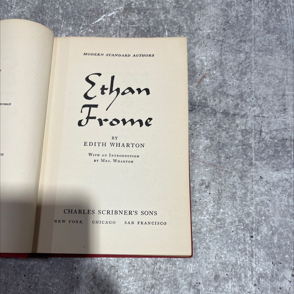 ethan frome book, by edith wharton, 1939 Hardcover image 2