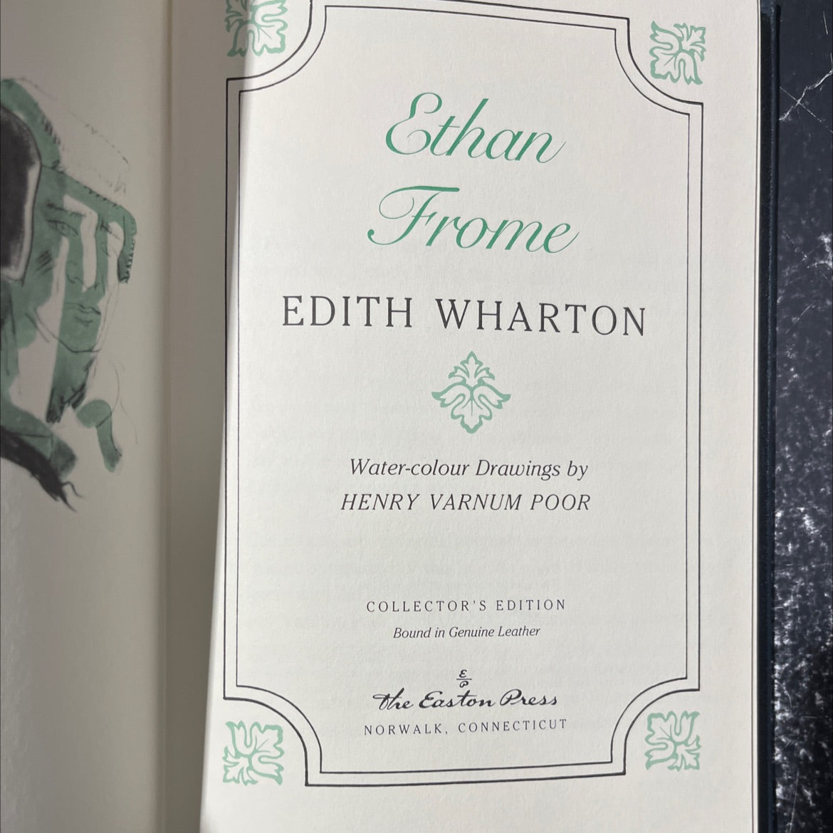 ethan frome book, by edith wharton, 1967 Leather image 2
