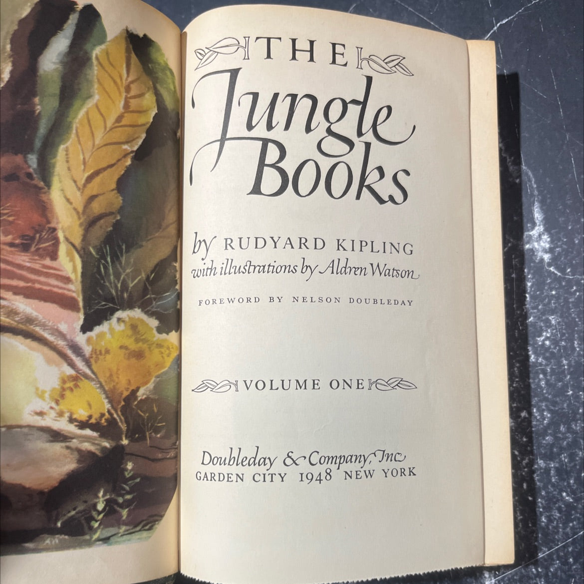 etnex ther jungle books book, by rudyard kipling, 1948 Hardcover image 2