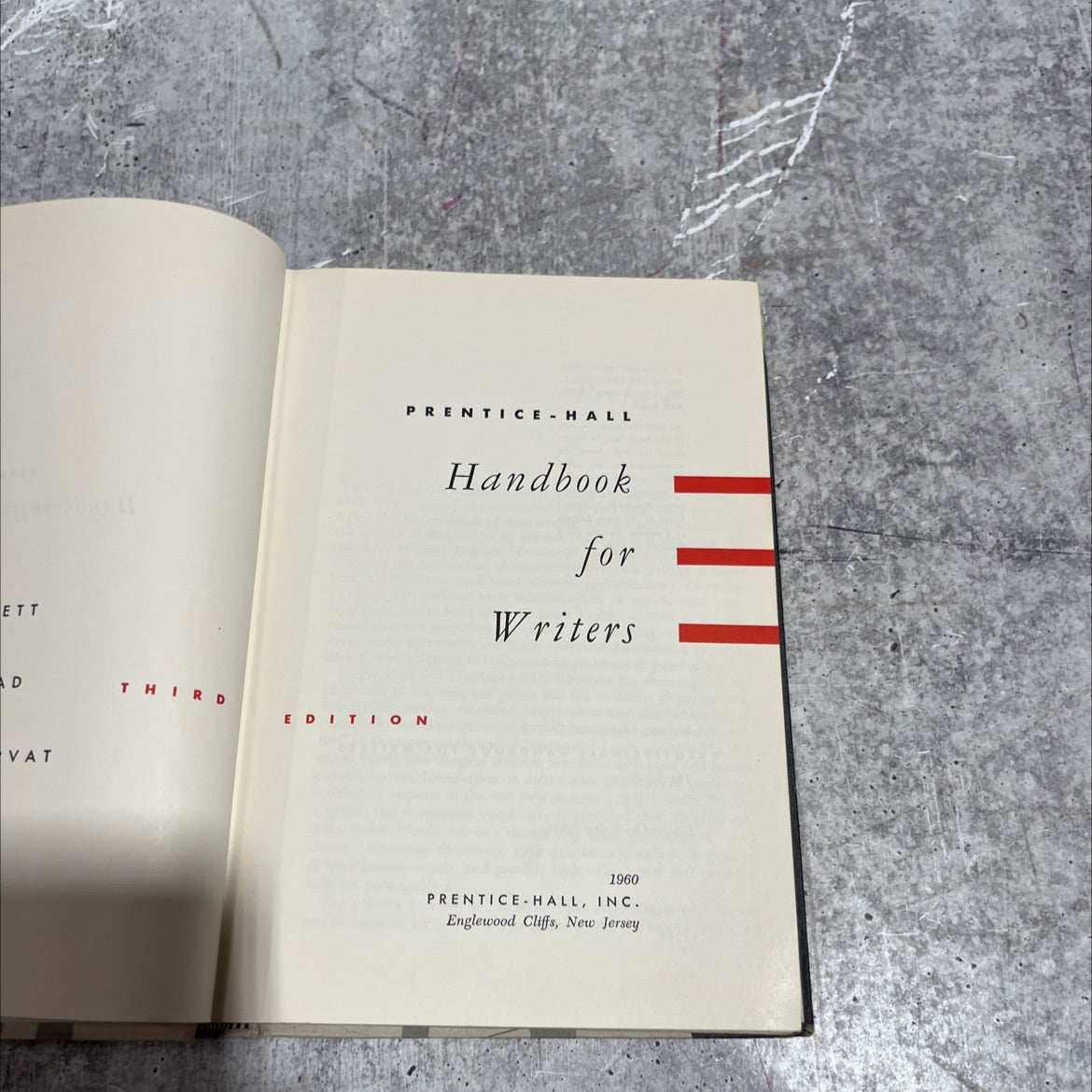 ett prentice hall ad third edition vat handbook for writers book, by leggett, mead, and charvat, 1960 Hardcover image 2