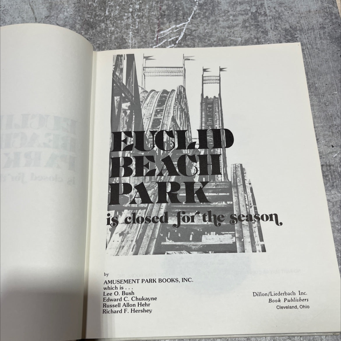 euclid beach bark is closed for the season book, by Lee O. Bush, Edward C. Chukayne, Russell Allon Hehr, Richard F. image 2