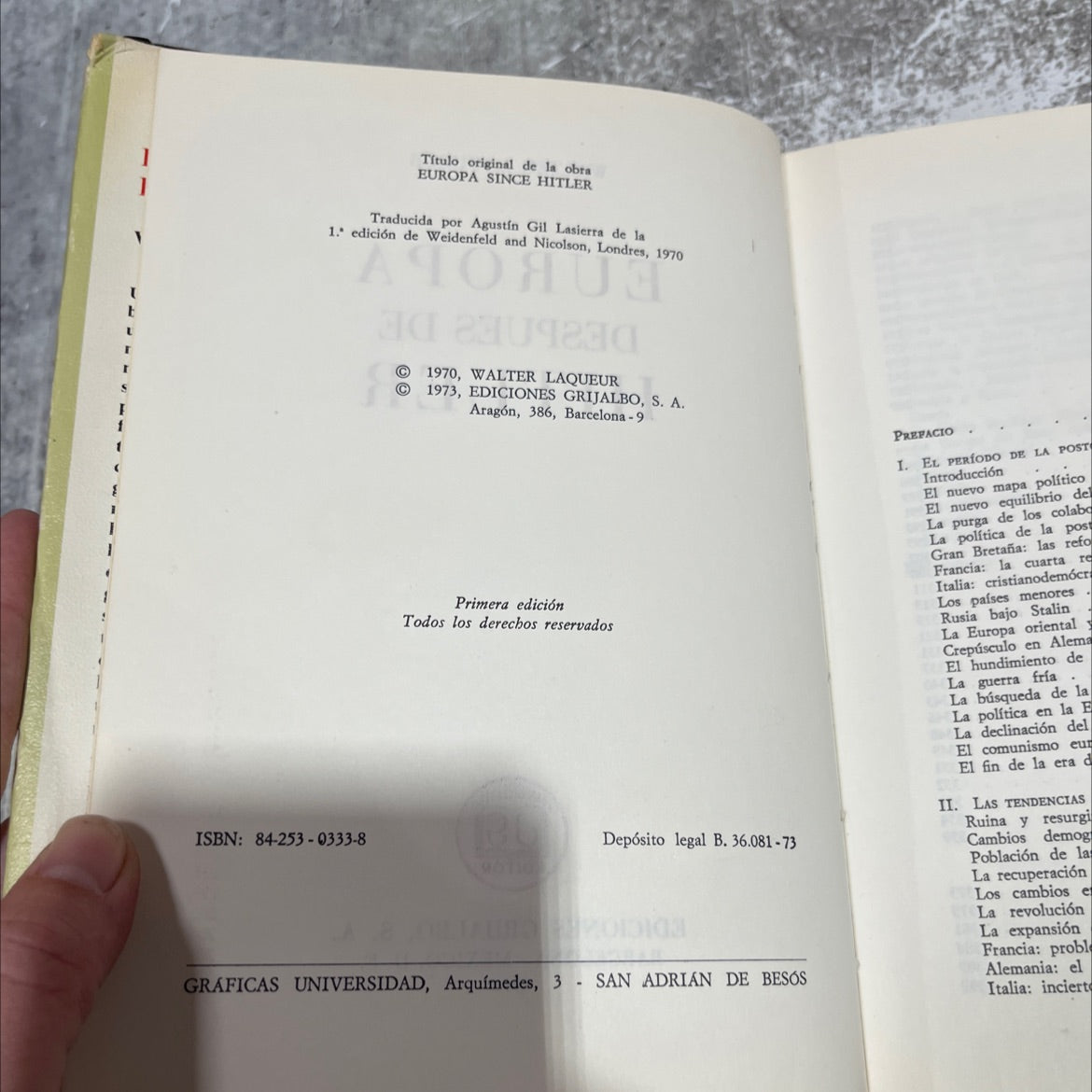 europa after hitler book, by walter laqueur, 1974 Hardcover image 3