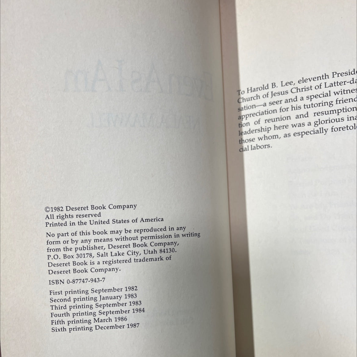 even as i am book, by neal a. maxwell, 1987 Hardcover image 3