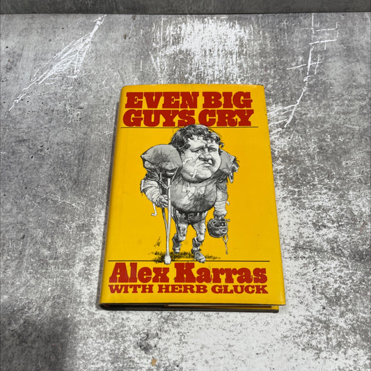 even big guys cry book, by alex karras, 1977 Hardcover image 1