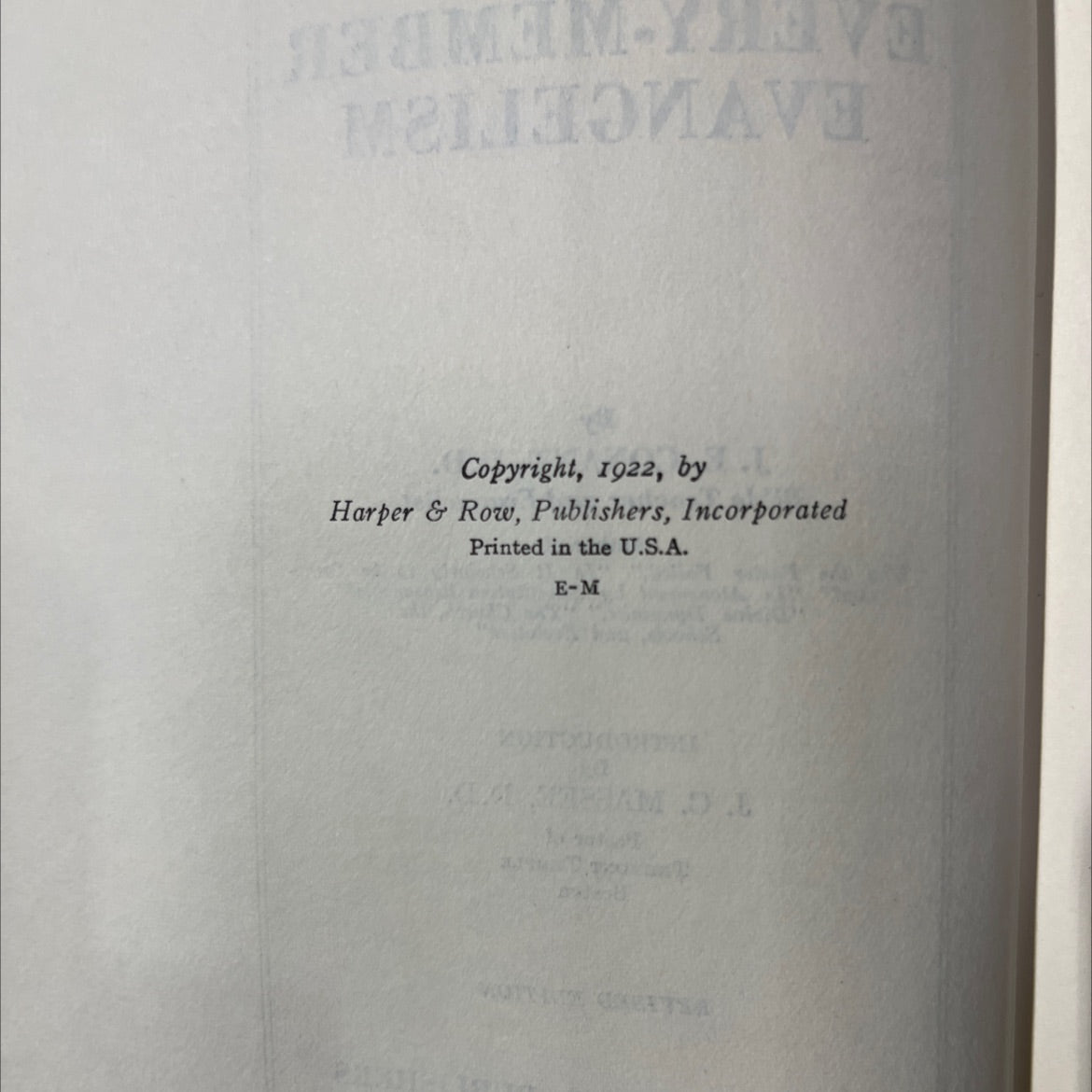 every-member evangelism book, by j. e. conant, d.d., 1922 Hardcover image 3
