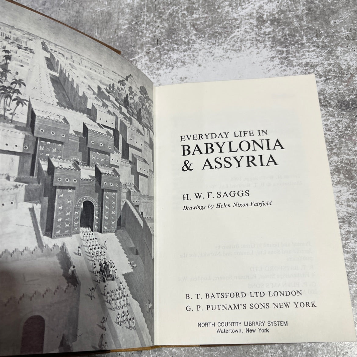 everyday life in babylonia & assyria book, by H. W. F. Saggs, 1965 Hardcover image 2