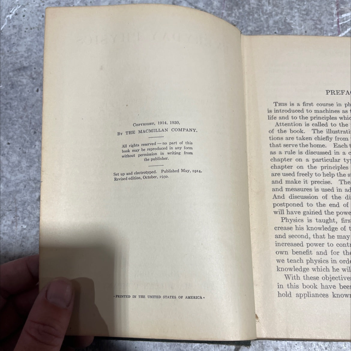 everyday physics book, by carleton john lynde, 1930 Hardcover, Heavily Used image 3