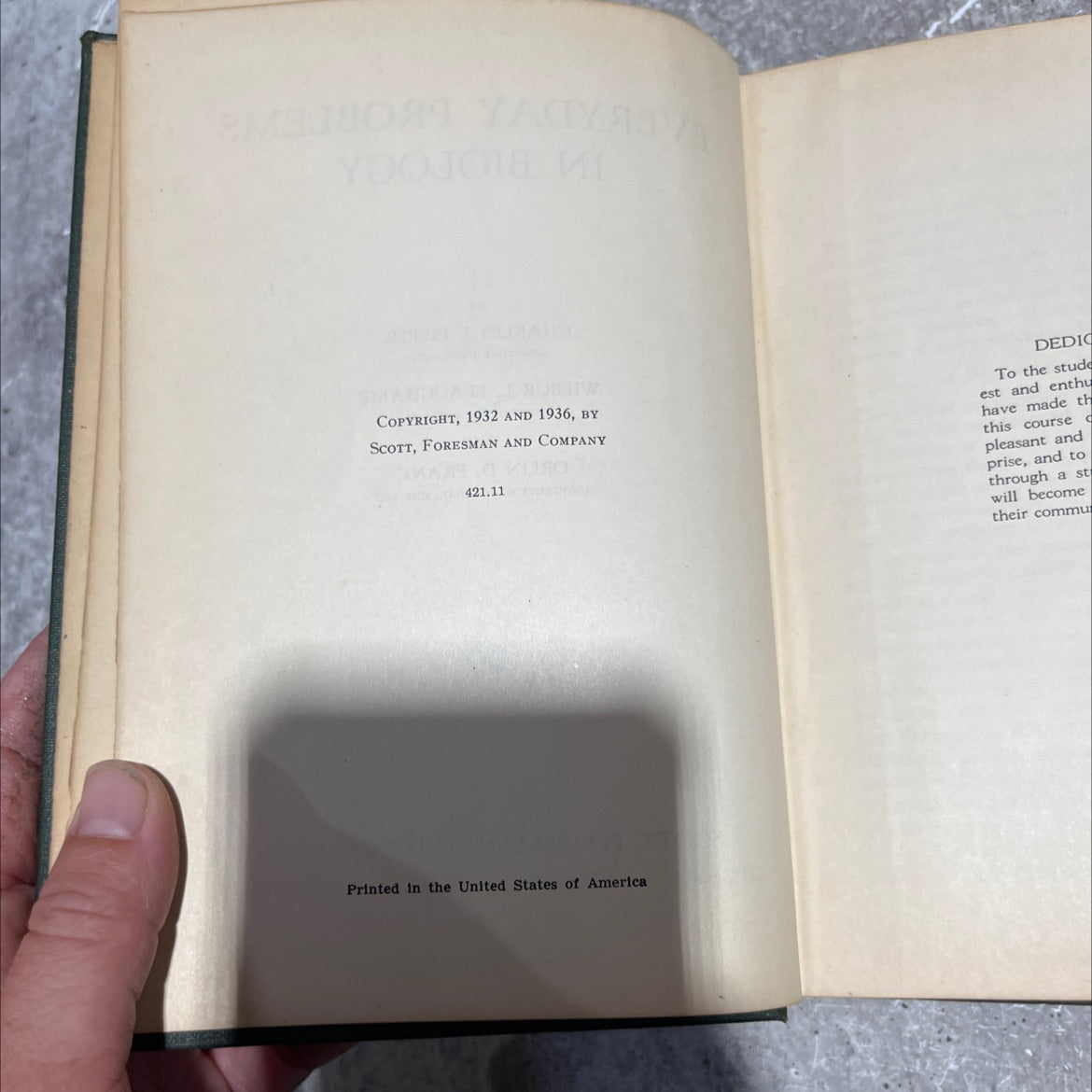 everyday problems in biology book, by charles j. pieper, wilbur l. beauchamp, orlin d. frank, 1936 Hardcover image 3