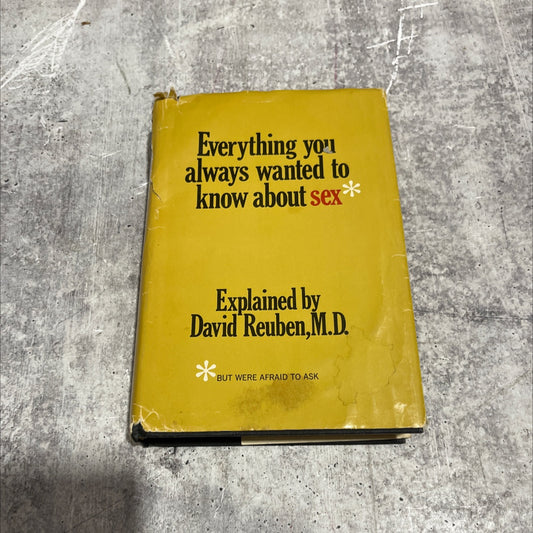everything you always wanted to know about sex but were afraid to ask book, by david r. reuben, m.d., 1969 Hardcover image 1