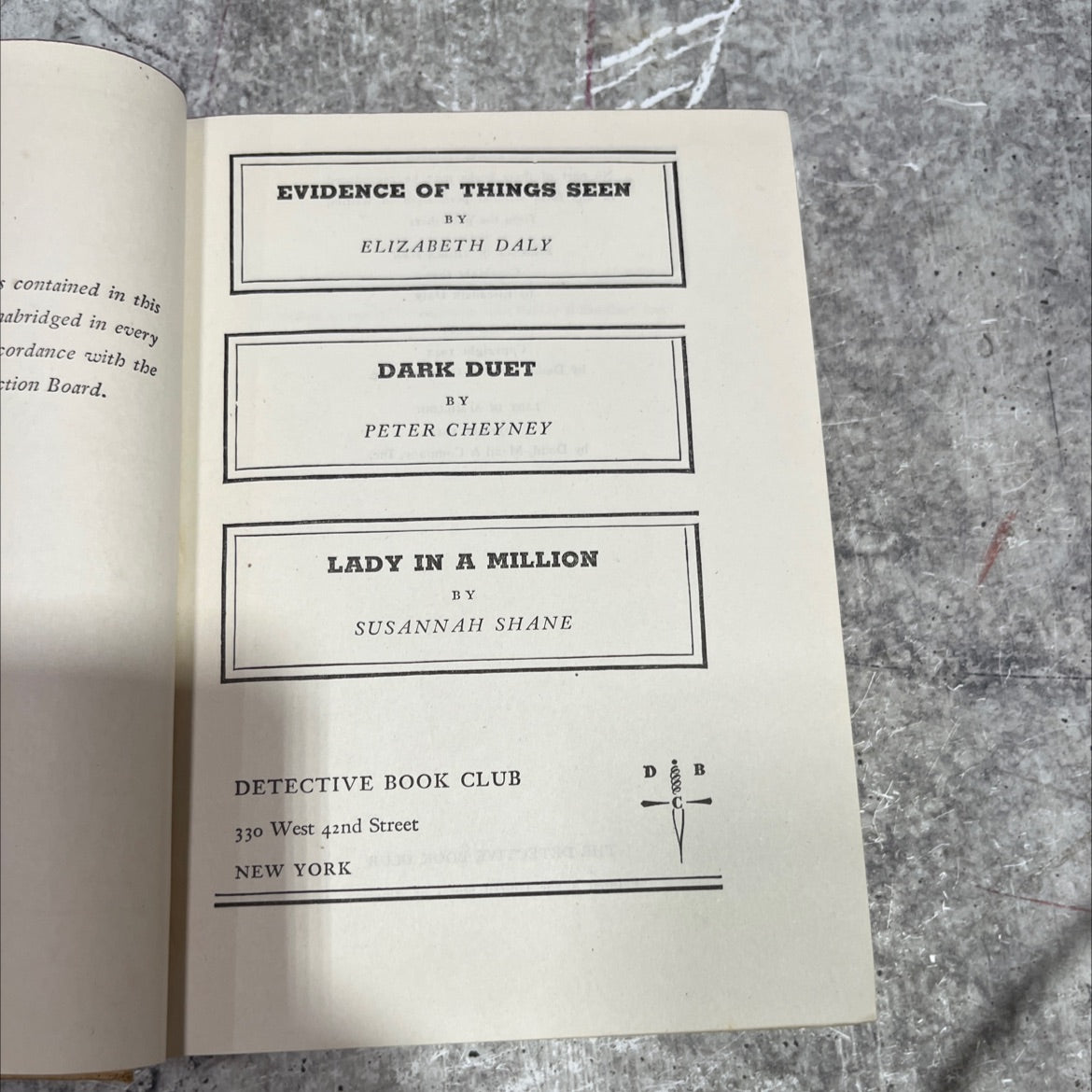 evidence of things seen book, by elizabeth daly, 1943 Hardcover image 2