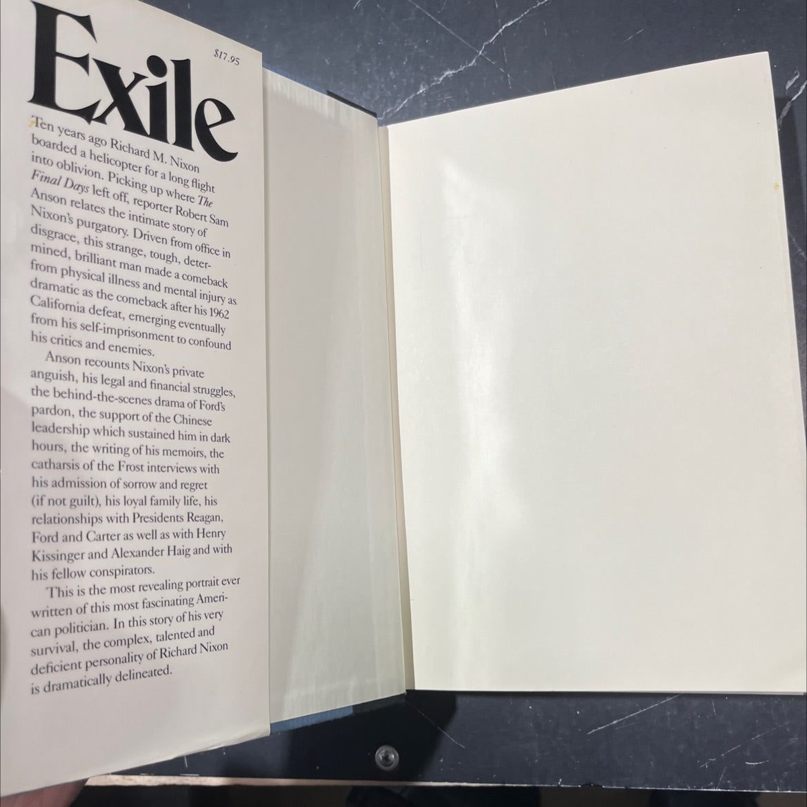 exile the unquiet of oblivion book, by robert sam anson, 1984 Hardcover image 4