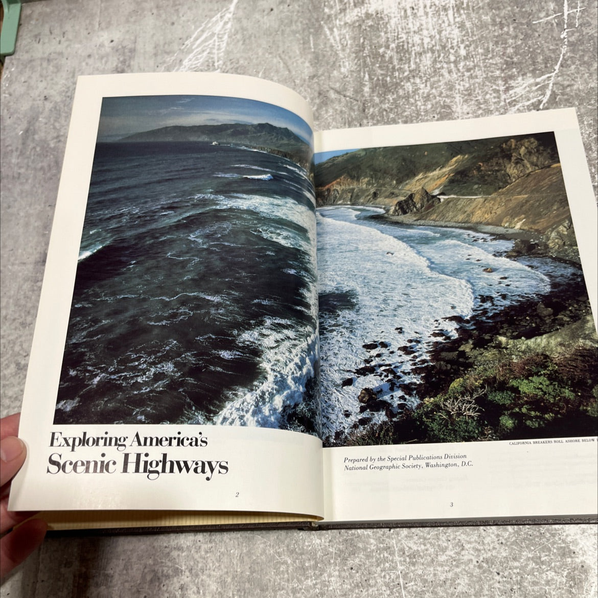 exploring america's scenic highways book, by national geographic society, 1985 Hardcover image 2