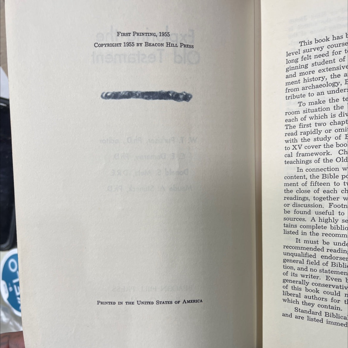 exploring the old testament book, by w. t. purkiser, c. e. demaray, donald s. metz, maude a. stuneck, 1955 Hardcover image 3
