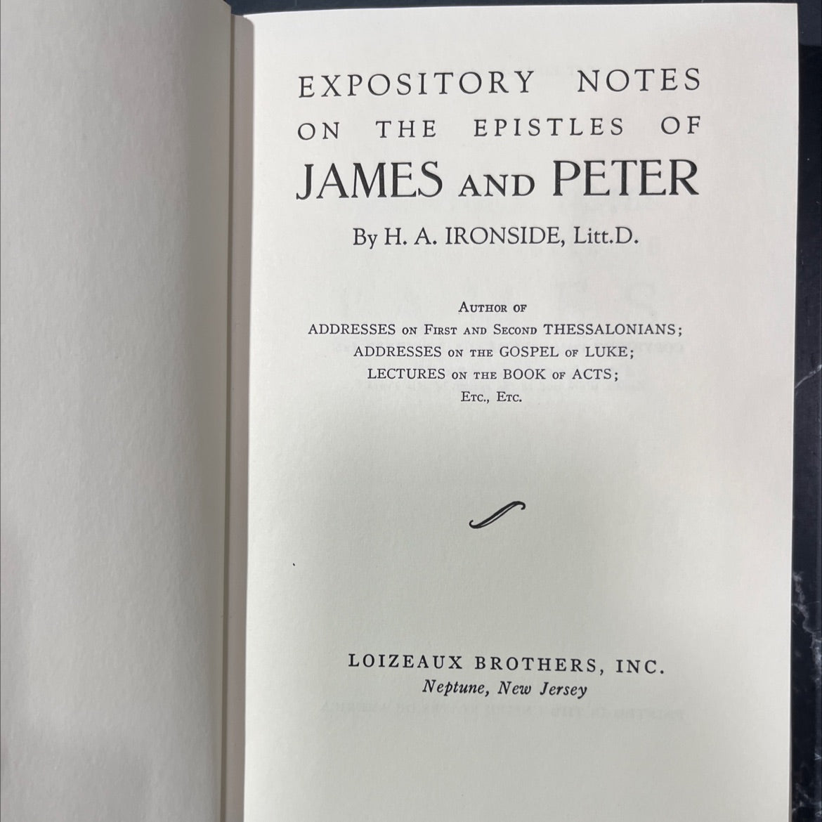 expository notes on the epistles of james and peter book, by h. a. ironside, 1947 Hardcover image 2